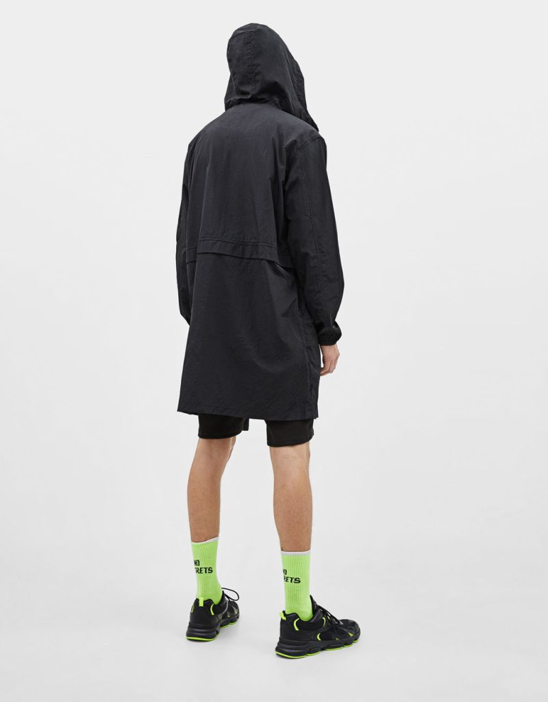 Áo Hooded nylon parka - Hình ảnh 2